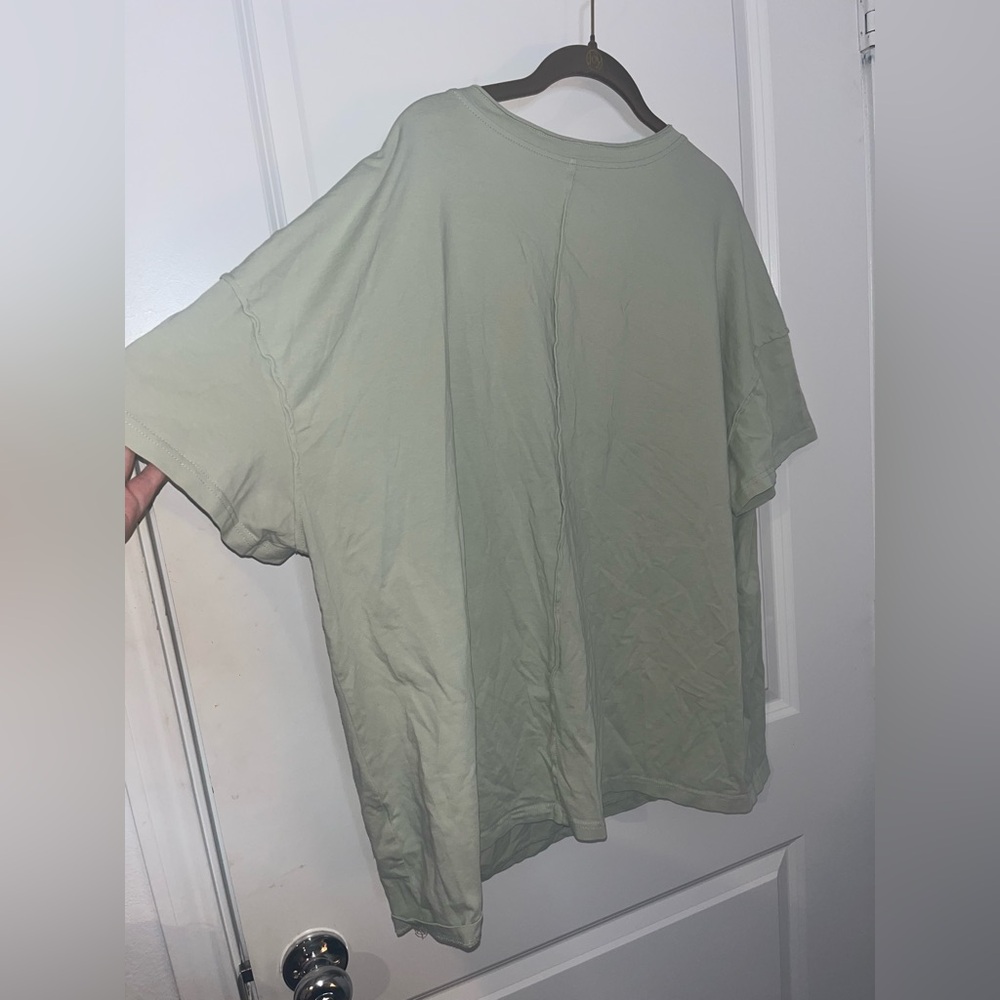 Layered Fabric Star Patchwork Mintgreen Oversized… - image 3